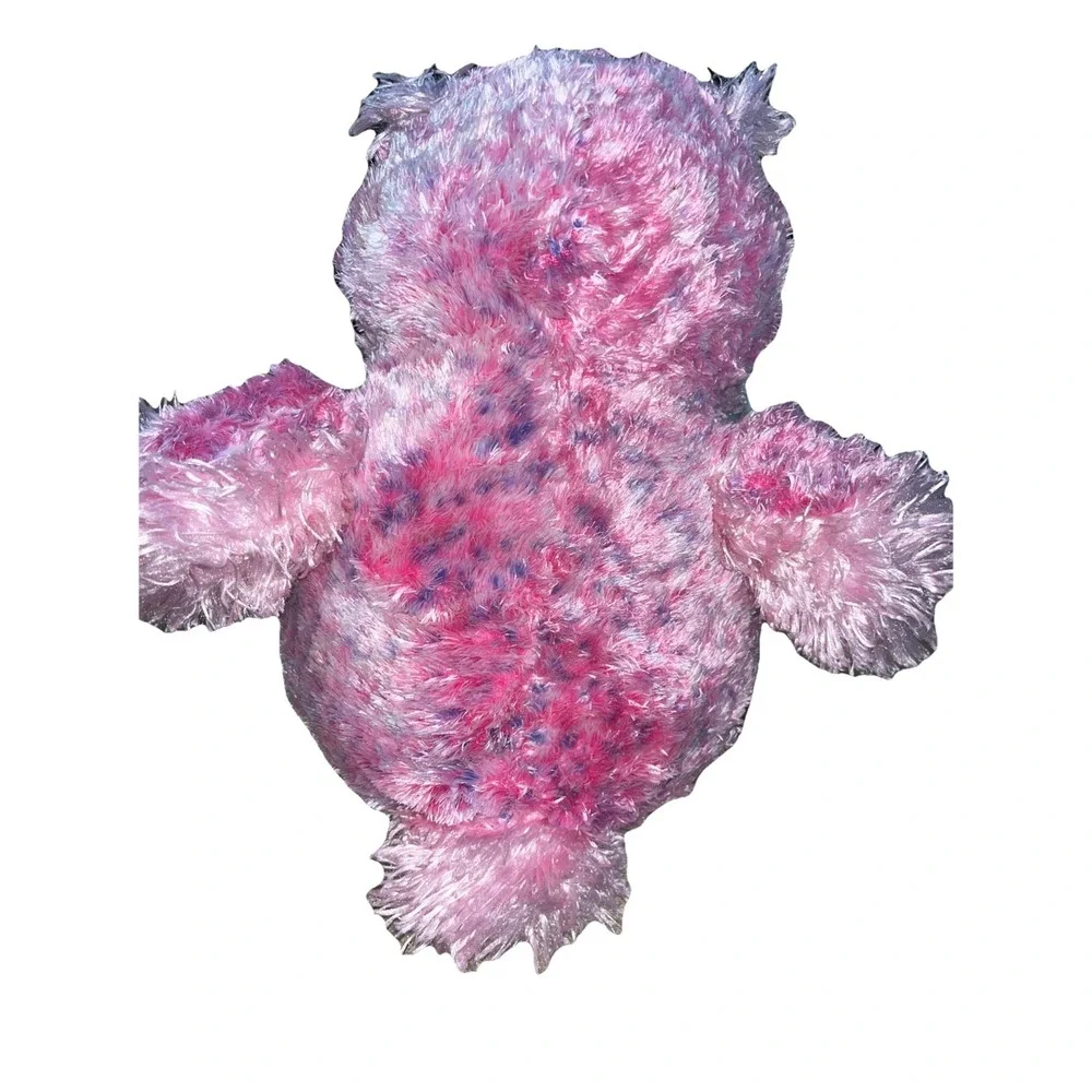 Wild Republic K&M hot pink purple plush‎ owl heart eyes sparkle glitter feet